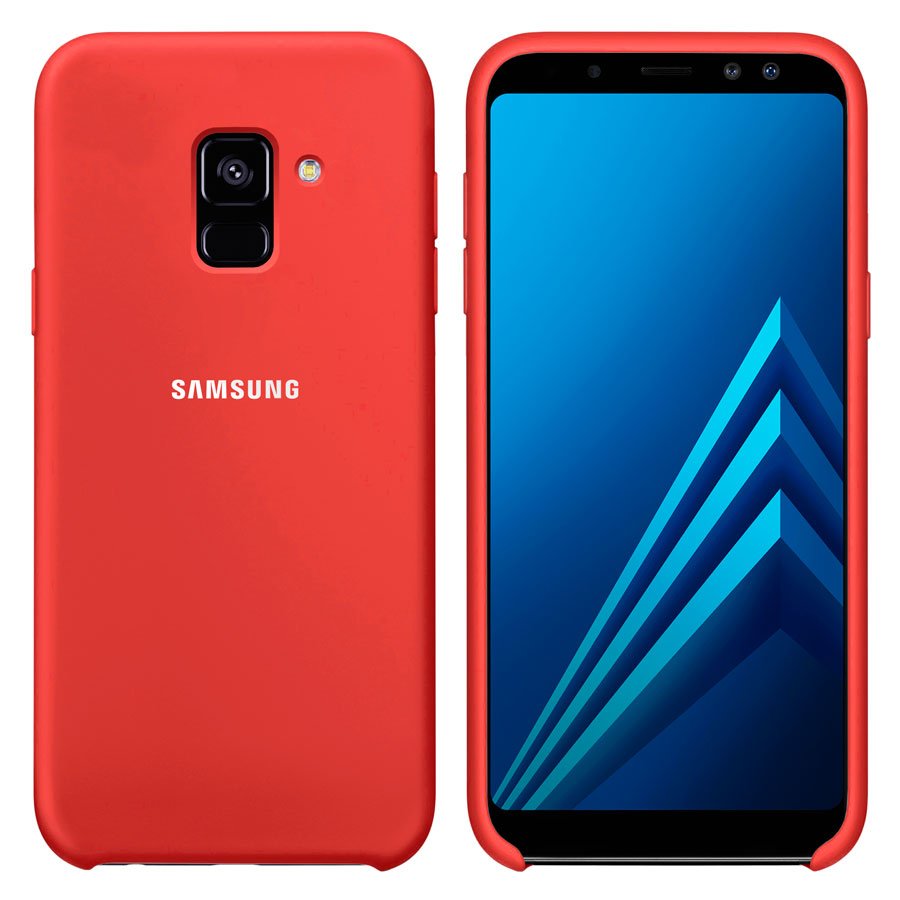 Чехол Original Soft Touch Case for Samsung A8 Plus-2018/A730 Red