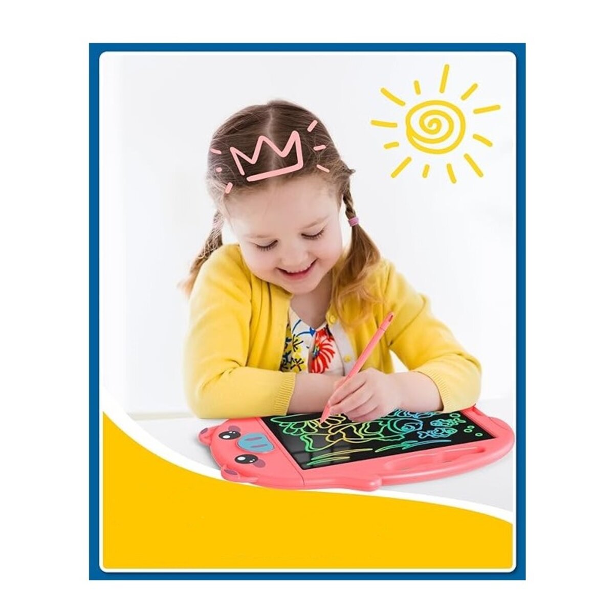 Планшет для малювання Kids Pad Color Piggy Pink 9 дюймів