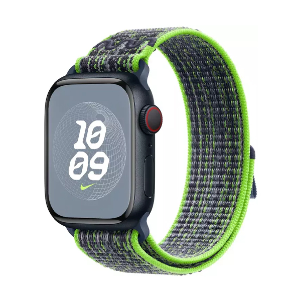 Ремінець для Apple Watch 41mm Bright Green/Blue Nike Sport Loop (MTL03ZM/A)