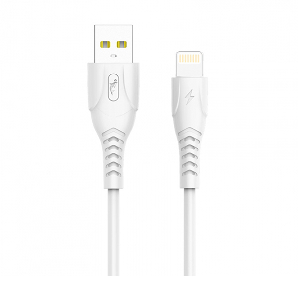 Кабель SkyDolphin S08L USB to Lightning 3.5A 1m White