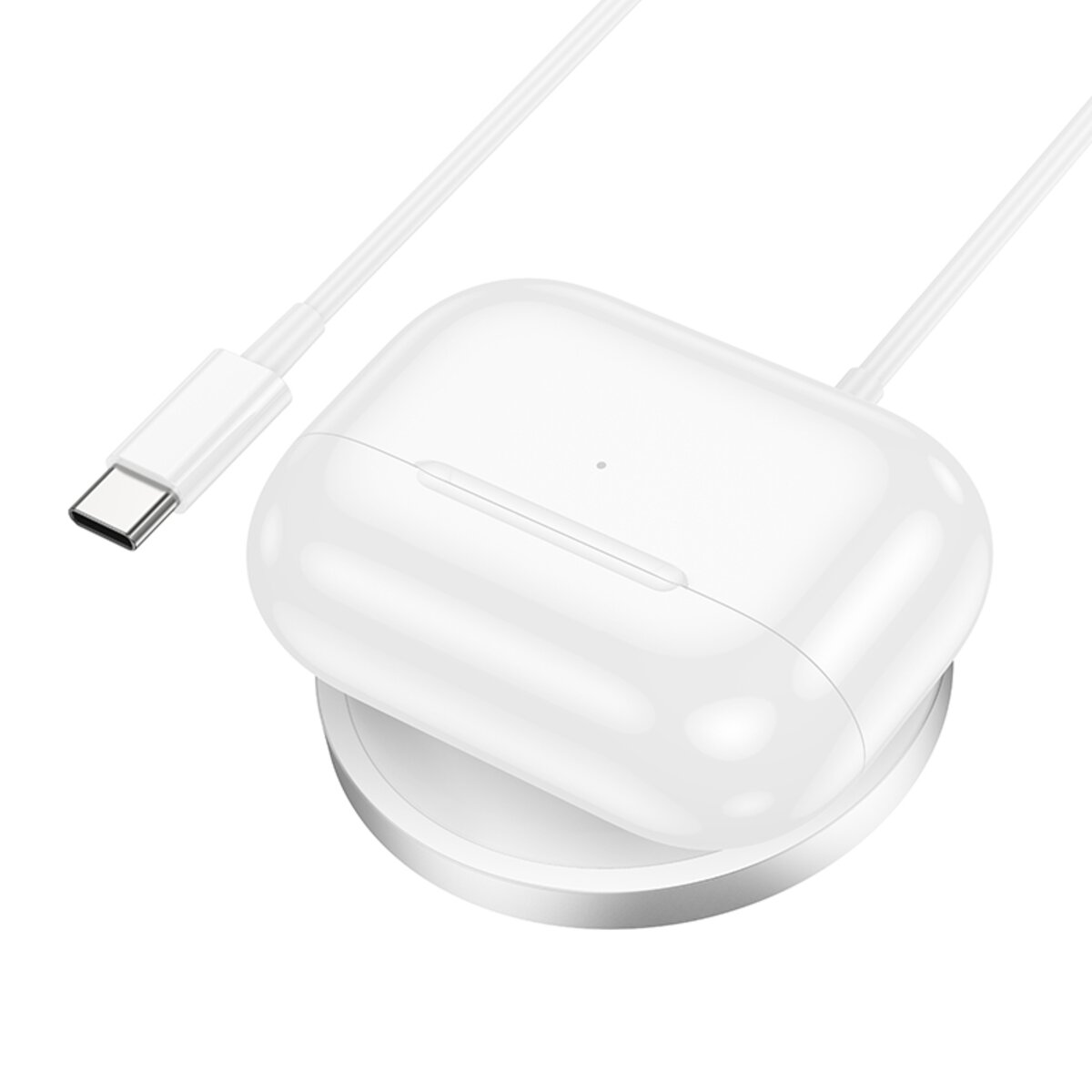 Бездротовий зарядний пристрій BOROFONE BQ32 Original series magnetic wireless fast charger White