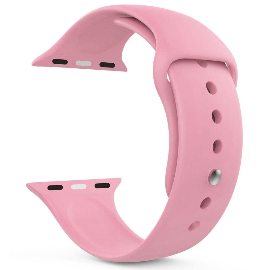 Ремешок для Apple Watch 42mm/44mm Silicone Watch Band Light Pink