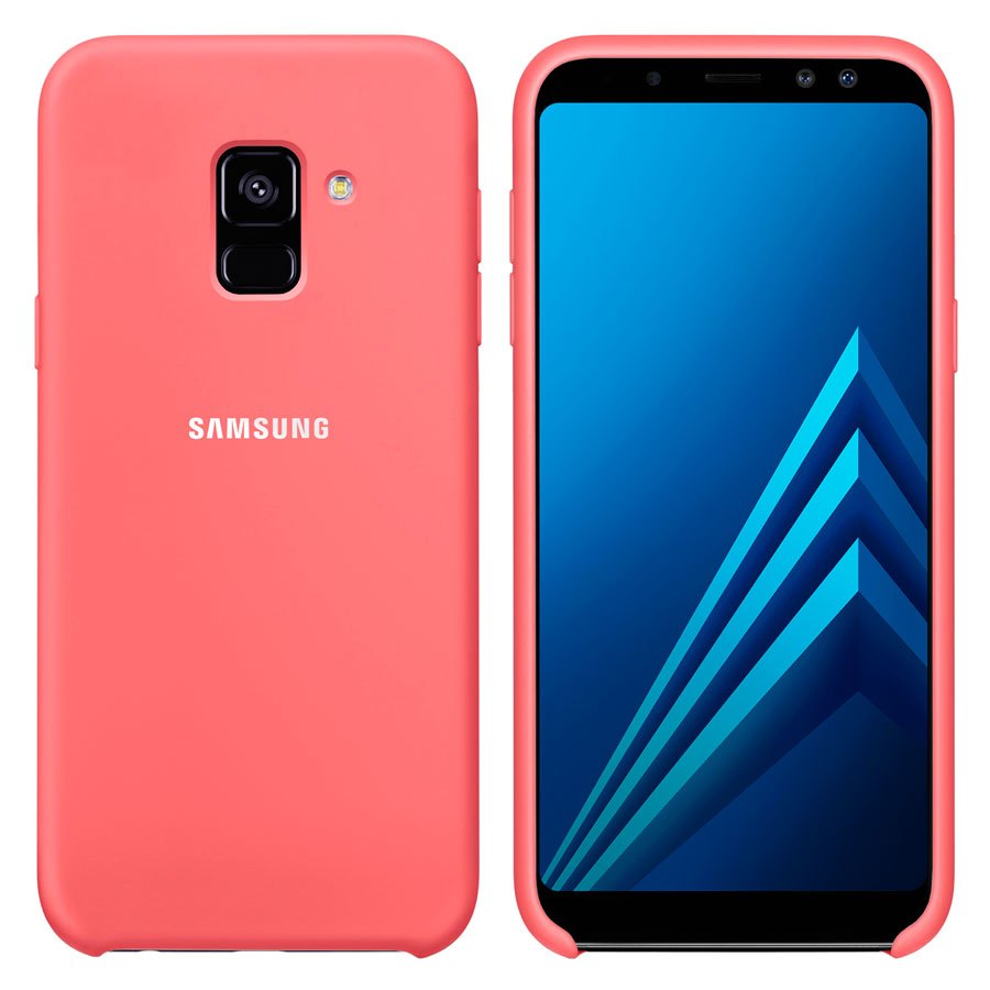 Чехол Original Soft Touch Case for Samsung A8 Plus-2018/A730 Bright Pink
