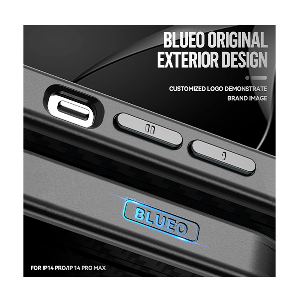 Чехол Blueo Punk Armor Magnetic Aramid Fiber Phone Case for iPhone 14 Pro with MagSafe Black