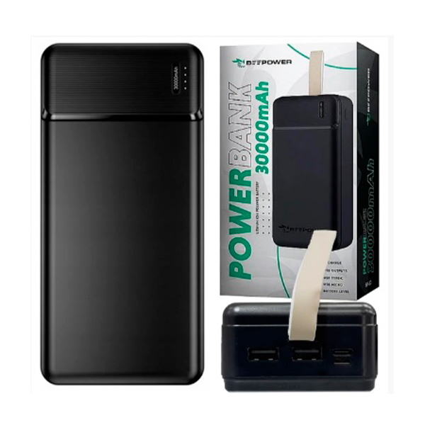Внешний аккумулятор BeePower BP-30 30000mAh Black + USB-лампа XO Y1