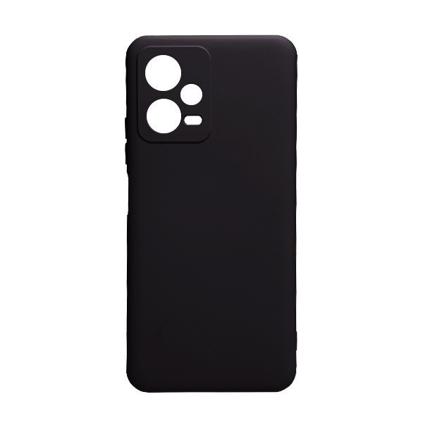 Чехол Original Soft Touch Case for Xiaomi Redmi Note12 5G/Poco X5 5G Black with Camera Lens