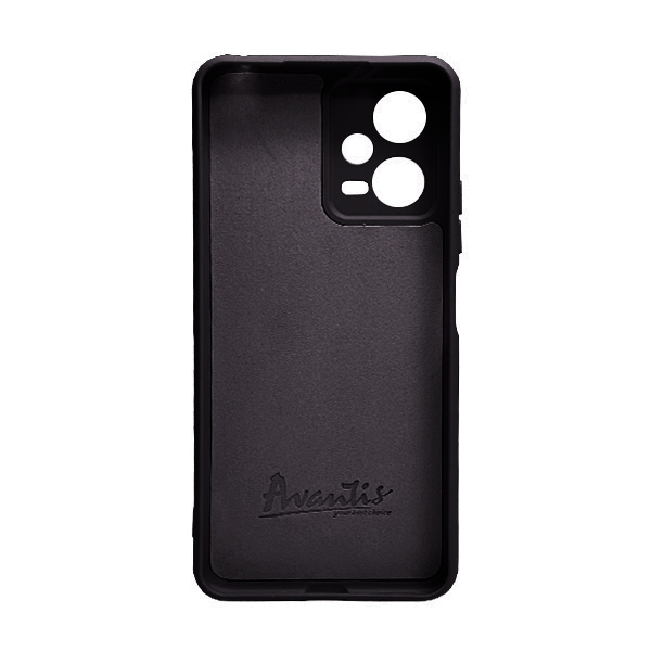 Чехол Original Soft Touch Case for Xiaomi Redmi Note12 5G Black with Camera Lens