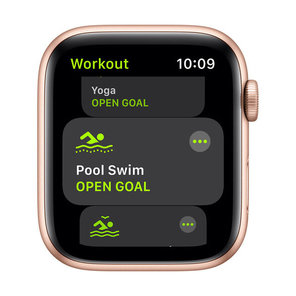 Apple Watch SE GPS 44mm Gold Aluminum Case Pink Sand Sport Band (MYDR2)