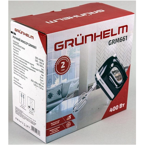 Міксер - GRM661, 200-400 Вт (GRUNHELM)