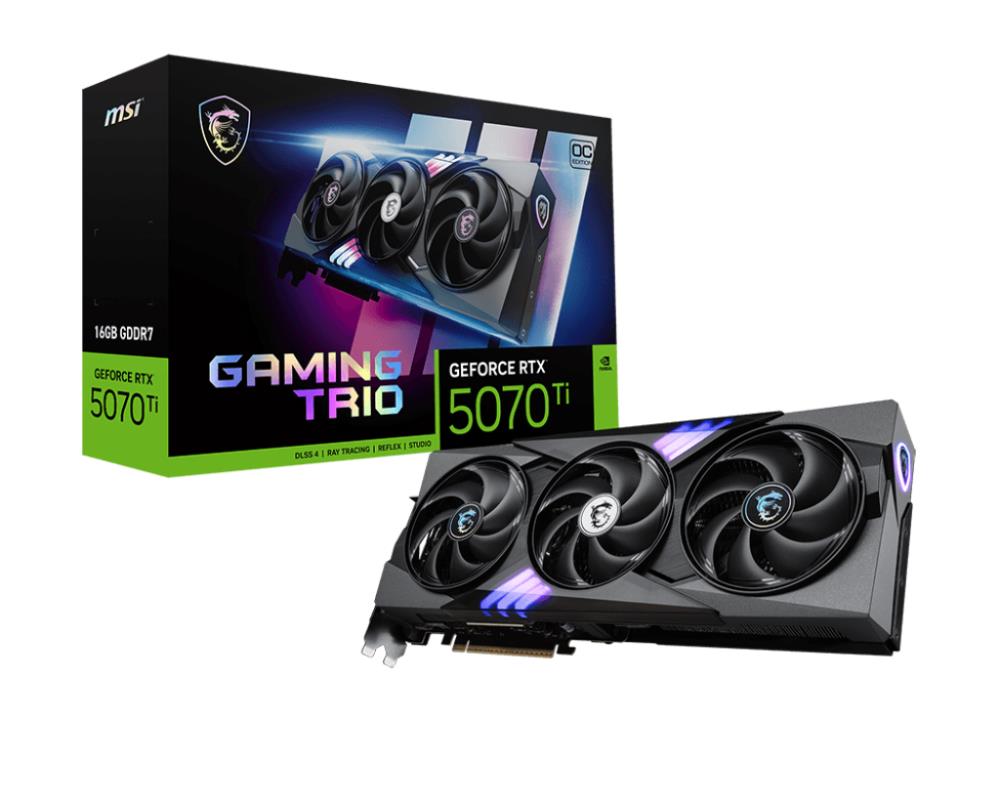 Відеокарта PCIE16 RTX5070TI 16GB RTX5070TI 16G GAM TRIO OC MSI