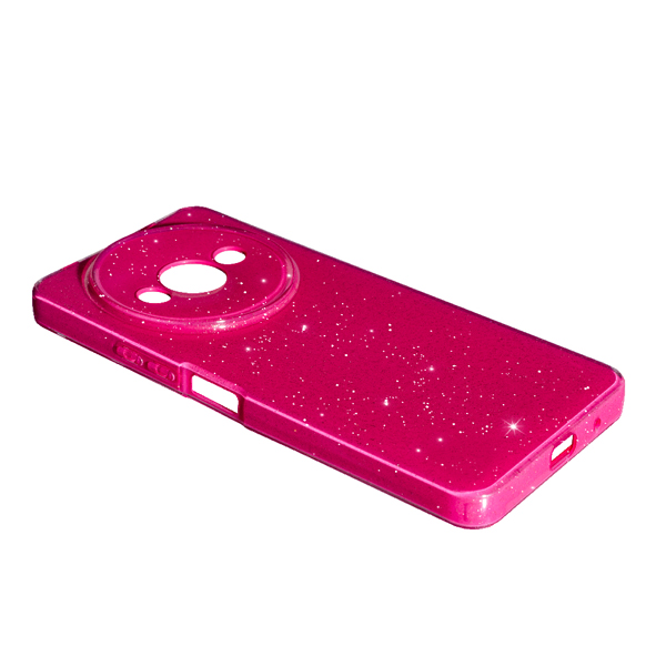 Чохол Silicon Shiny Case Xiaomi Redmi A3/Poco C61 Glitter Rose Red