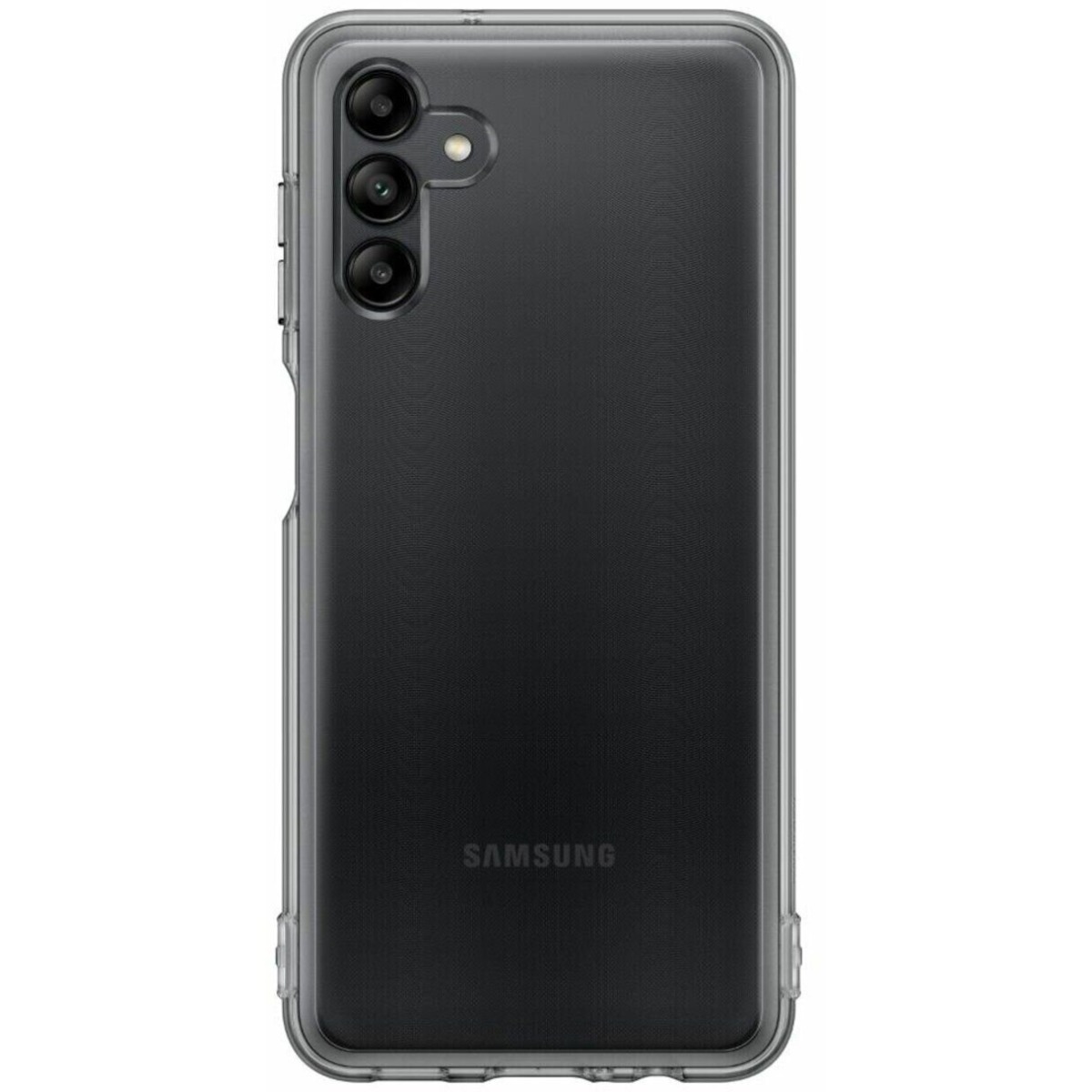 Чохол Samsung A047 Galaxy A04s Soft Clear Cover Black (EF-QA047TBEG)