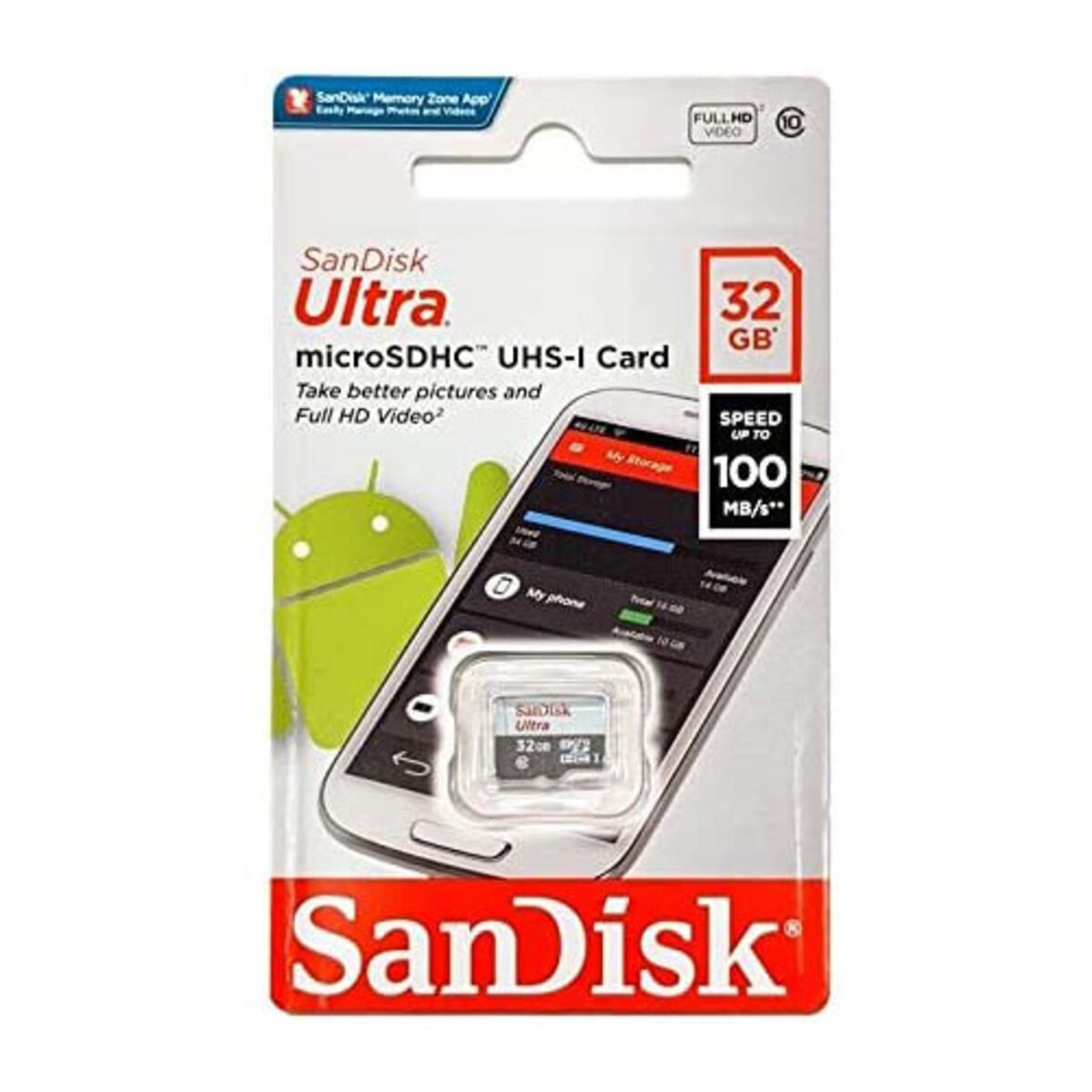 Карта пам'яті SDHC 32GB UHS-I SDSQUNR-032G-GN3MN SANDISK
