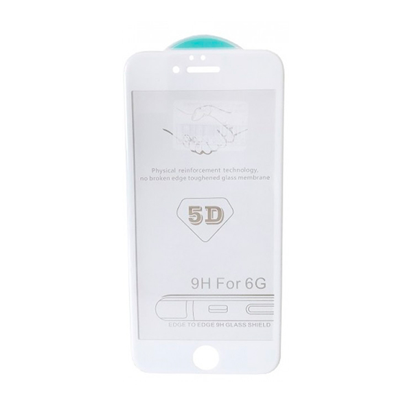 Захисне скло для iPhone 6/6S 5D White