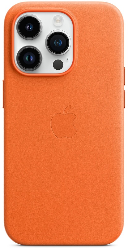 Чехол Apple iPhone 14 Pro Leather Case with MagSafe Orange (MPPL3)