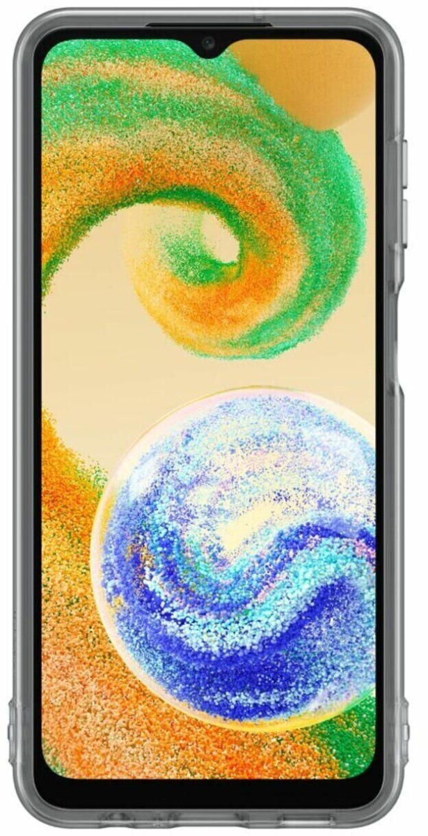 Чохол Samsung A047 Galaxy A04s Soft Clear Cover Black (EF-QA047TBEG)