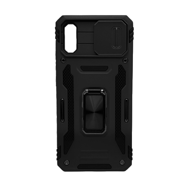 Чехол Armor Camshield Case для Xiaomi Redmi 9a with Ring Black