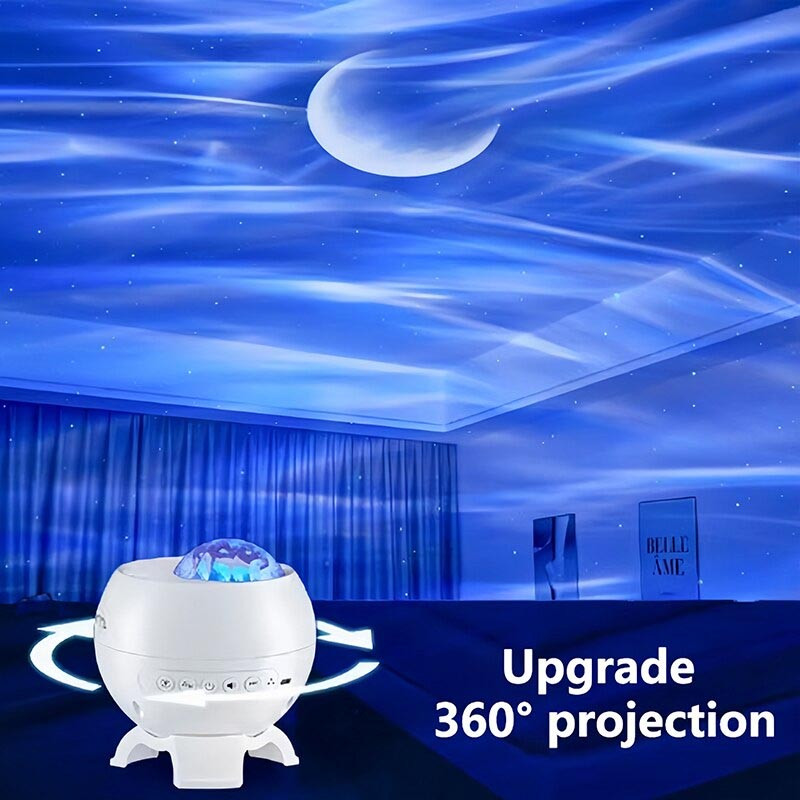 Проектор-нічник Magic Star E12B 2400 mAh with Bluetooth White