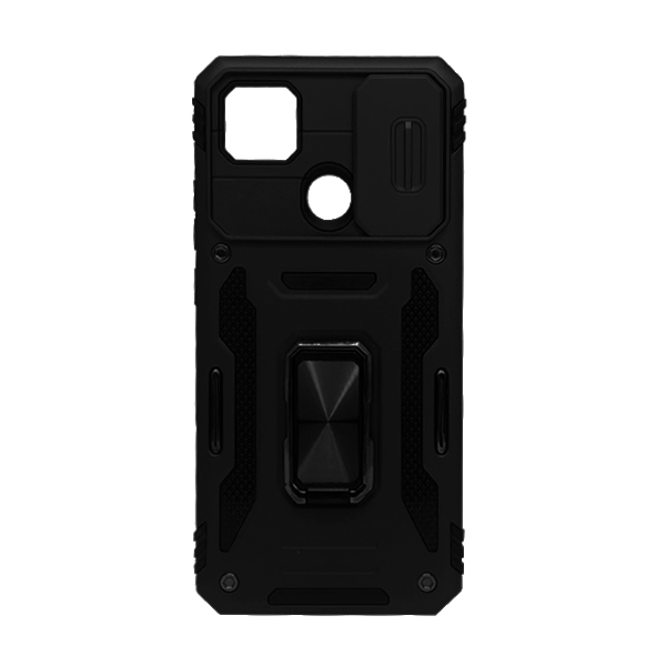 Чохол Armor Camshield Case для Xiaomi Redmi 9c/10a with Ring Black