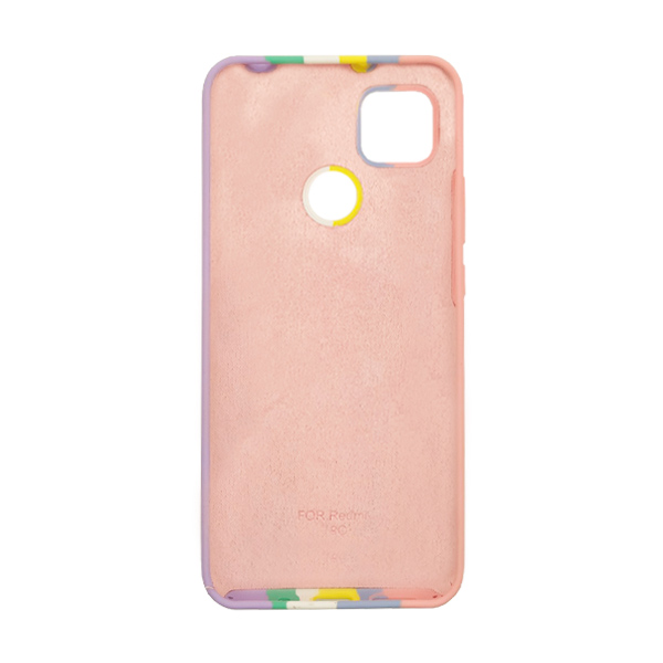 Чехол Silicone Cover Full Rainbow для Xiaomi Redmi 9c Pink/Lilac