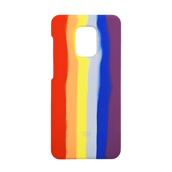 Чехол Silicone Cover Full Rainbow для Xiaomi Redmi Note 9s/Note 9 Pro/Note 9 Pro Max Red/Violet