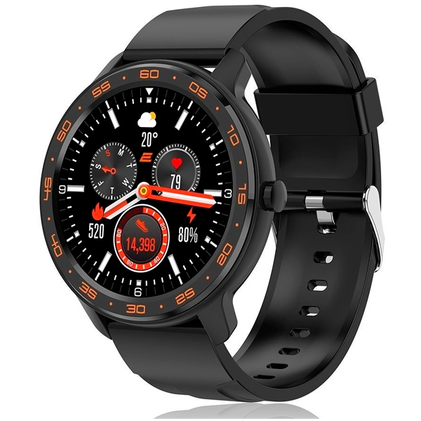 Смарт-часы 2E Alpha X 46mm Black/Orange (2E-CWW30BKOR)