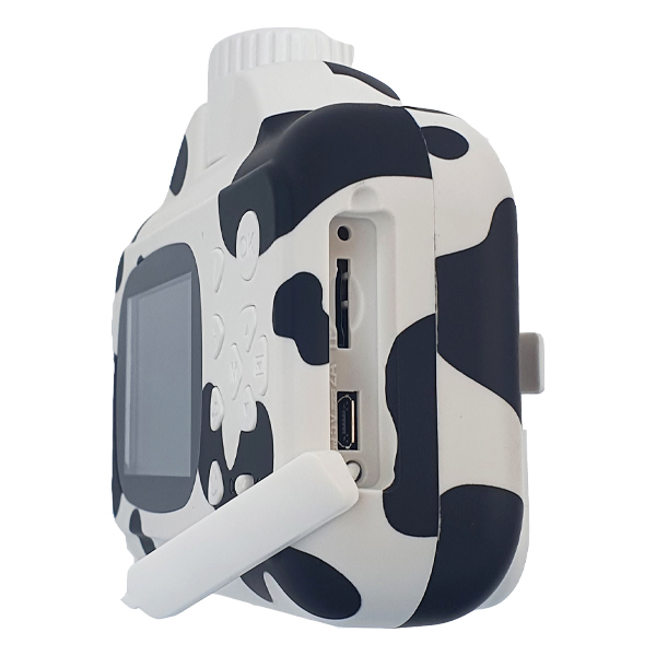 Дитячий фотоапарат з моментальним Ч/Б друком F-11SD (Cow) White/Black