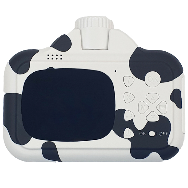 Дитячий фотоапарат з моментальним Ч/Б друком F-11SD (Cow) White/Black