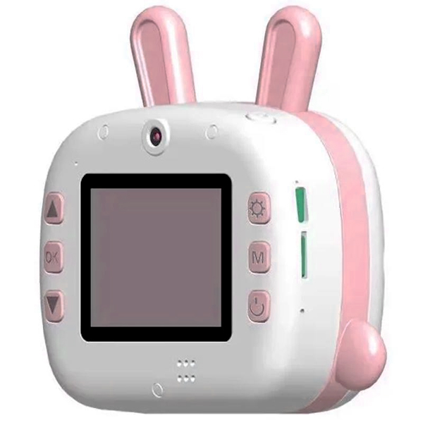 Дитячий фотоапарат з моментальним Ч/Б друком KX-09AP (Rabbit) Pink