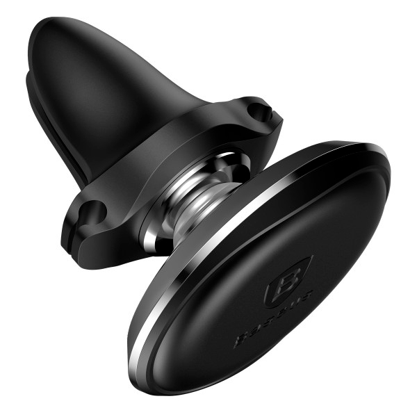 Автодержатель для телефона магнитный Baseus Car Holder Magnetic Air Vent Mount Holder with cable clip Black (SUGX-A01)
