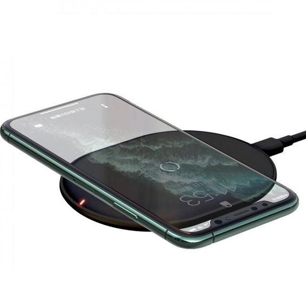 Бездротовий зарядний пристрій Baseus Cobble Wireless Charger 15W Black (WXYS-01)