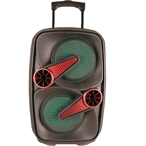Портативная колонка Hi-Fi CH-8805 Black/Red + микрофон