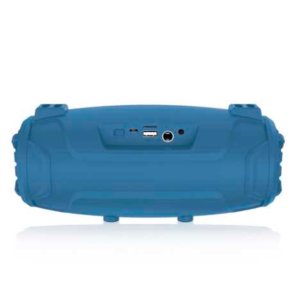 Портативна Bluetooth колонка New Rixing NR3026M + мікрофон Blue