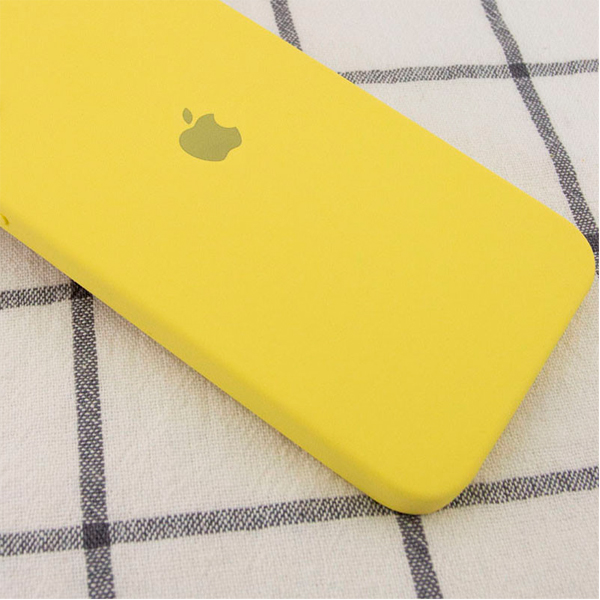 Чехол Soft Touch для Apple iPhone 11 Canary Yellow with Camera Lens Protection Square