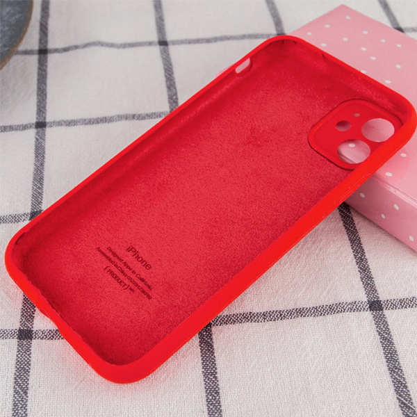 Чохол Soft Touch для Apple iPhone 12 Mini Red with Camera Lens Protection