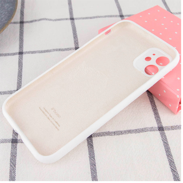 Чехол Soft Touch для Apple iPhone 12 Mini White with Camera Lens Protection