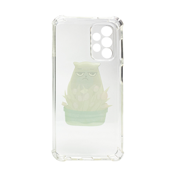 Чехол Wave Cute Case для Samsung A23-2022/A235-2022 Clear Cat is a Mood with Camera Lens