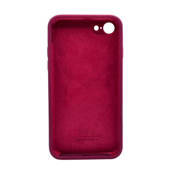 Чехол Soft Touch для Apple iPhone 7/8/SE 2020/SE 2022 Maroon with Camera Lens Protection