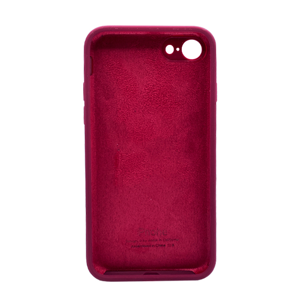 Чохол Soft Touch для Apple iPhone 7/8/SE 2020/SE 2022 Maroon with Camera Lens Protection