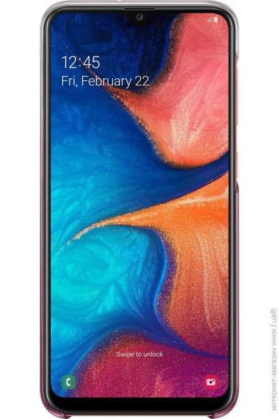 Чохол Gradation Cover Samsung A20 2019 EF-AA205CPEGRU (Pink)