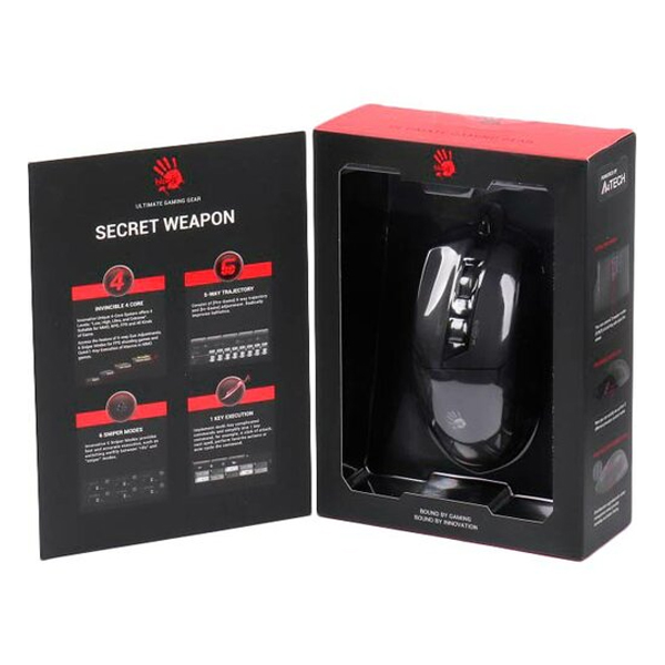 Проводная мышь Bloody W70 Max Stone Black