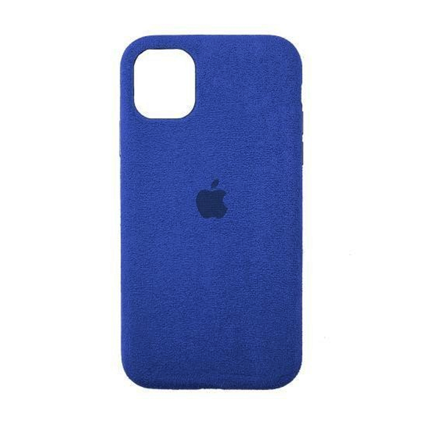 Чехол Alcantara для Apple iPhone 11 Dark Blue