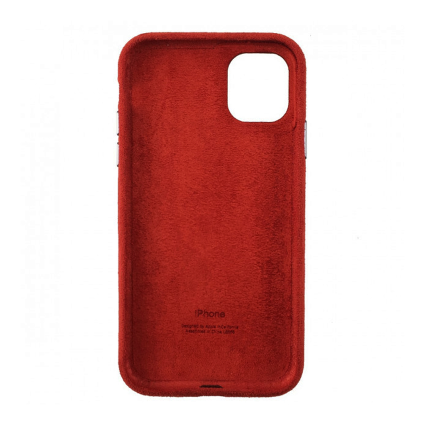 Чехол Alcantara для Apple iPhone 11 Pro Red