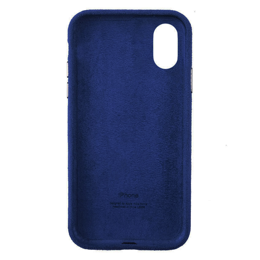 Чехол Alcantara для Apple iPhone X/XS Dark Blue