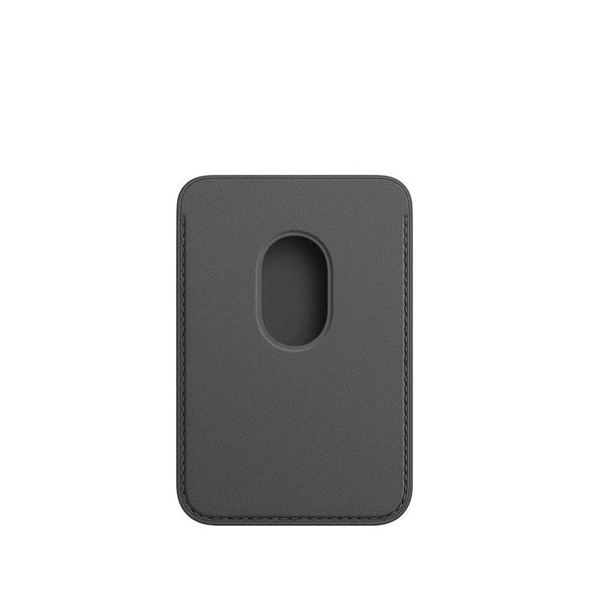Чехол для пластиковых карт Apple iPhone Leather Wallet with MagSafe Black