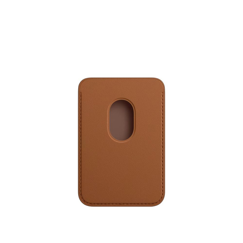 Чехол для пластиковых карт Apple iPhone Leather Wallet with MagSafe Saddle Brown