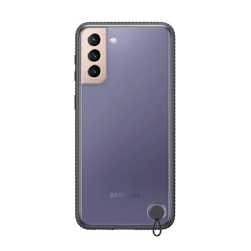 Чехол накладка Samsung G991 Galaxy S21 Clear Protective Cover Black (EF-GG991CBEG)