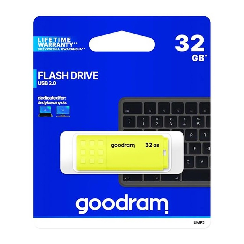 Флешка GOODRAM 32 GB UME2 Yellow (UME2-0320Y0R11)