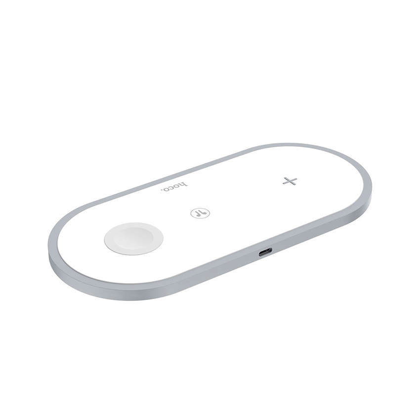 Беспроводное зарядное устройство Hoco CW24 3 in 1 Watch/iPhone/Airpods 10W White