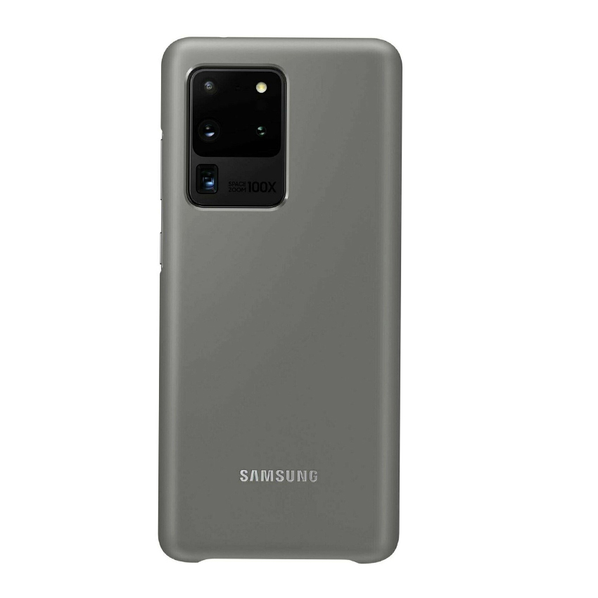 Чехол накладка Samsung G988 Galaxy S20 Ultra LED Cover Gray (EF-KG988CJEG)